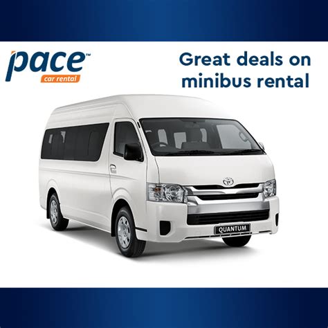 Minibus Rental from Pace Car Rental | Best Value for Money