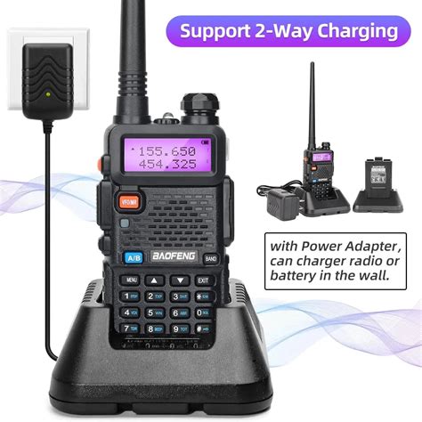 วทยสอสาร Baofeng UV 5R 8W แบบ Tri Power walkie talkie พลงงานสง