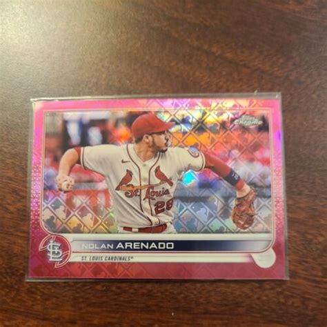 NOLAN ARENADO 2022 Topps Chrome LOGOFRACTOR Pink Refractor 174 199