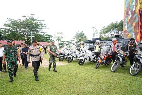 Jelang Pengamanan Perayaan Nataru Polda Kaltim Menggelar Apel Gelar