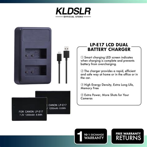 Kingma Lp E Lpe Battery Lcd Dual Charger Set For Canon Eos Rp