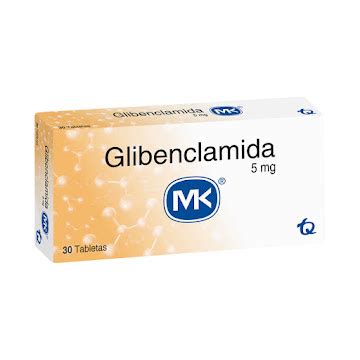 Glibenclamida MK 5 Mg Caja X 30 Tabletas