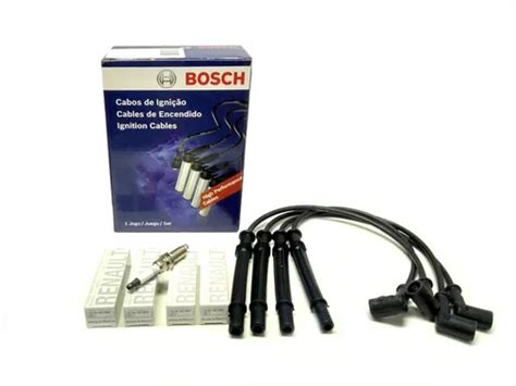 Kit Cables De Bujias Bosch Y Bujias Clio 2 Mio 1 2 16v D4f