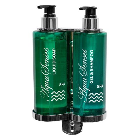 Косметика Aqua Senses﻿ Диспенсер двойной настенный для шампуня, геля ...