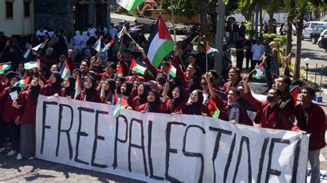 Mahasiswa Dan Dosen Unimma Gelar Aksi Bela Palestina Dan Kutuk Israel