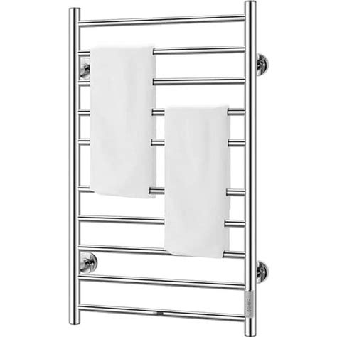 Vivohome Electric Heated Bar Wall Mounted Towel Warmer In Stainless