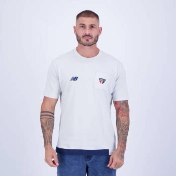 Camisa New Balance S O Paulo Viagem I Cinza E Marinho Futfanatics