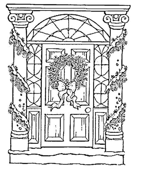 Door Coloring Page At Free Printable Colorings Pages