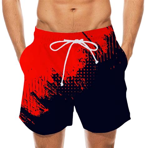 Cllios Mens Board Shorts 2024 Fashion Color Block Swim Trunks Quick