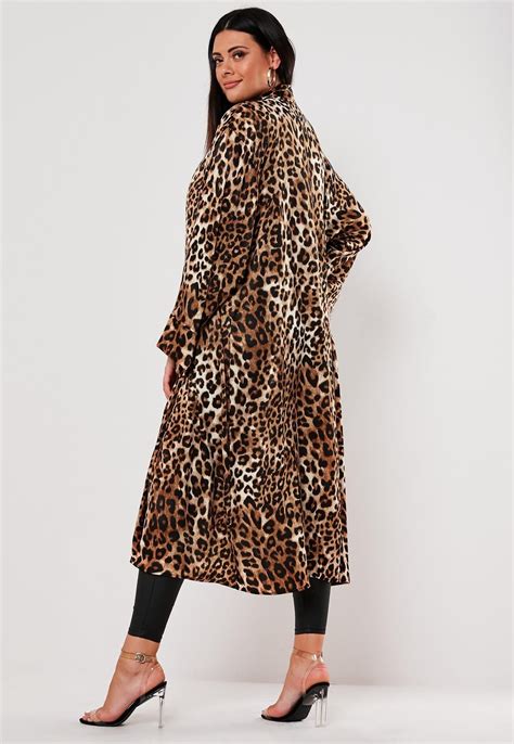 Plus Size Brown Leopard Print Kimono Missguided Plus Size Outfits