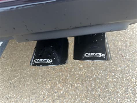 Just Got Quad Exhaust Tips From Corsa R Challenger