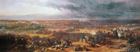 Allan Battle Of Waterloo 1815 1843 Art Print Canvas On Stretcher