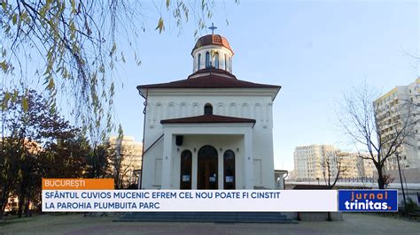 Sfântul Cuvios Mucenic Efrem cel Nou poate fi cinstit la Parohia