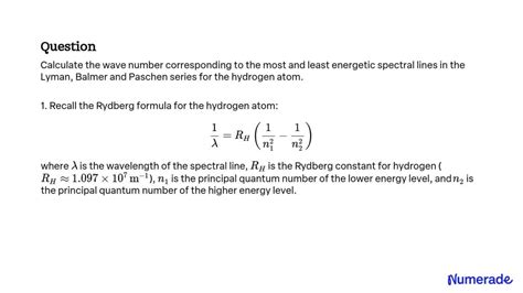 Solved Calculate The Wave Number Corresponding To The Most And Least