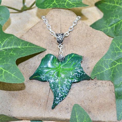 Ivy Pendant Ivy Necklace Ivy Leaf Pendant Ivy Leaf Necklace Etsy