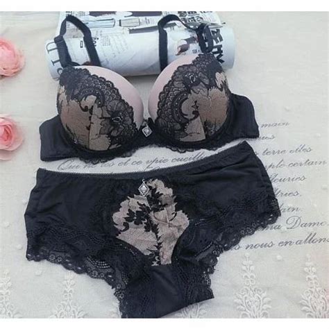 Abc Sexy Lace Women Push Up Bra Sets Hollow Out Thongs Bra Brief Sets