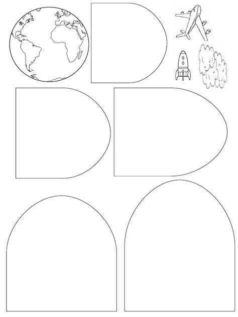 Capas De La Atmosfera Para Colorear