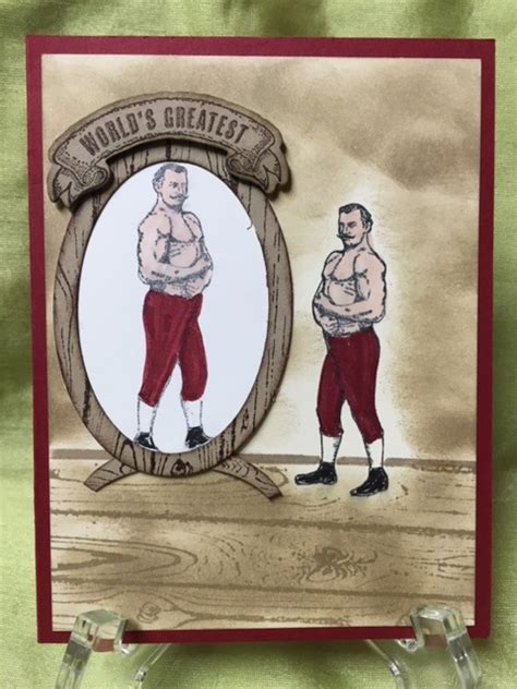 Stamp With Anna Muscle Man Reflection Card