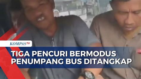 Polisi Bekuk Komplotan Pencuri Bermodus Jadi Penumpang Bus Antar Kota