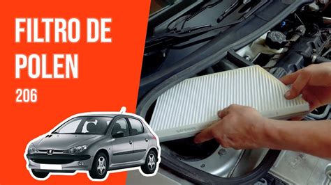 Cómo cambiar el filtro de polen habitáculo PEUGEOT 206 YouTube