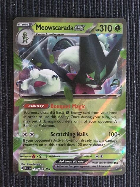 Pokemon Paldea Evolved Meowscarada EX Art Rare ENG Kaufen Auf Ricardo