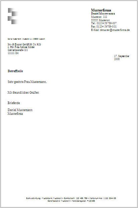 din norm briefbogen word
