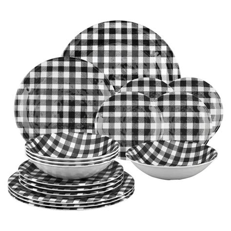 Laurel Foundry Modern Farmhouse Albertina 16 Piece Melamine Dinnerware