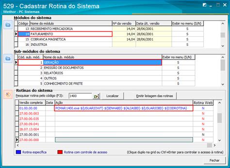 Wint Como Cadastrar Rotinas Espec Ficas No Winthor Central De