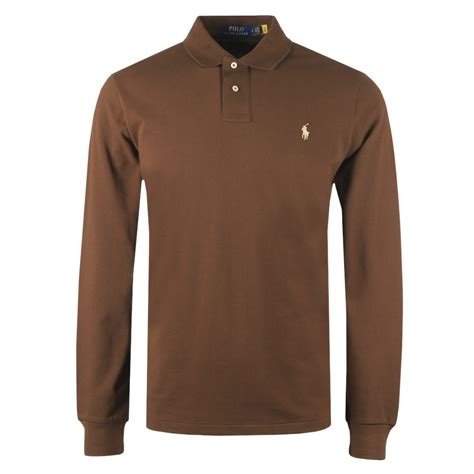 Polo Ralph Lauren Custom Slim Fit Long Sleeve Polo Shirt Oxygen Clothing