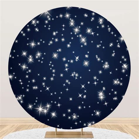 Amazon Renaiss 7 5x7 5ft Starry Sky Round Backdrop Cover Shinny