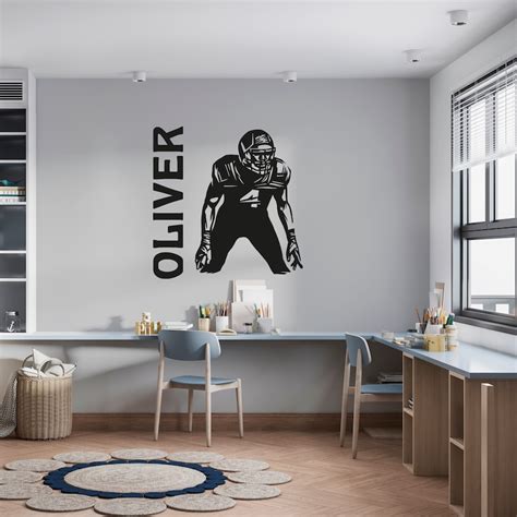 Football Wall Decal - Etsy