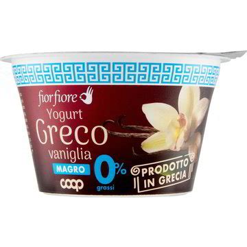 Yogurt Greco Magro Alla Vaniglia COOP FIOR FIORE 170 G Coop Shop