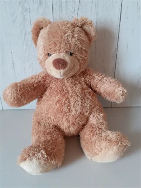 NICOTOY TEDDYBÄR STOFFTIER Bettdecke Plüschtier sitzend ca 11 Zoll EUR