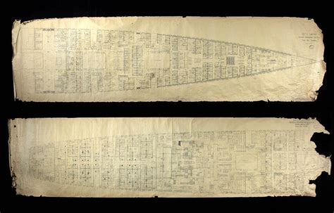 Rare Massive 1900s Lusitania Blueprints Main Deck Jun 04 2020