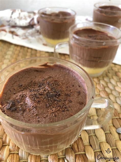 Mousse De Chocolate Y Vainilla Doble Mousse Consujugo