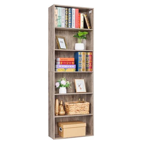 IRONCK Bookcases Floor Standing Tier Shelves 70in Tall For Home Office