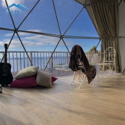 Prefab Fireproof Glamping Hotel Dome Tent Geodesic Camping House Resort