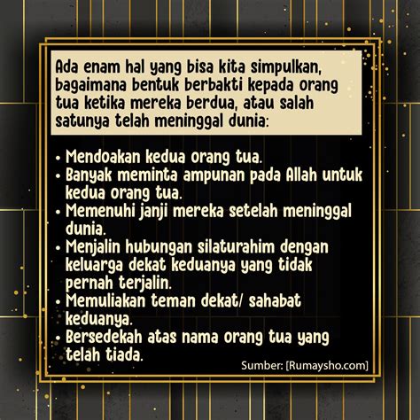 75 Cara Berbakti Kepada Orang Tua Yang Sudah Meninggal Rumaysho