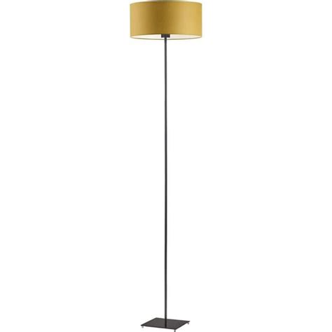 Lampadaire Abat Jour Jaune Moutarde Cadre Noir O Cdiscount