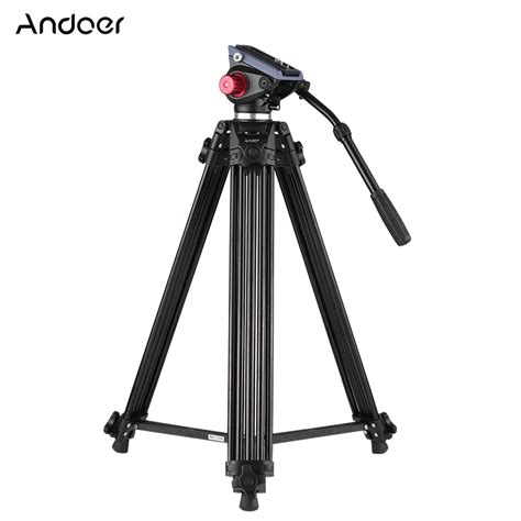 Andoer Professional Tripod for Canon Nikon Sony DSLR Camera Aluminum ...