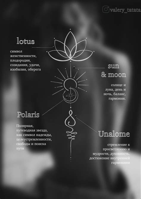 Tattoo Unalome Polaris Sun Moon Lotus Unalome Tattoo Minimal