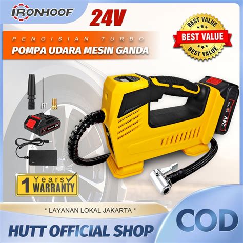 Jual Ironhoof V Pompa Ban Mobil Truk Motor Elektrik Cek Tekanan