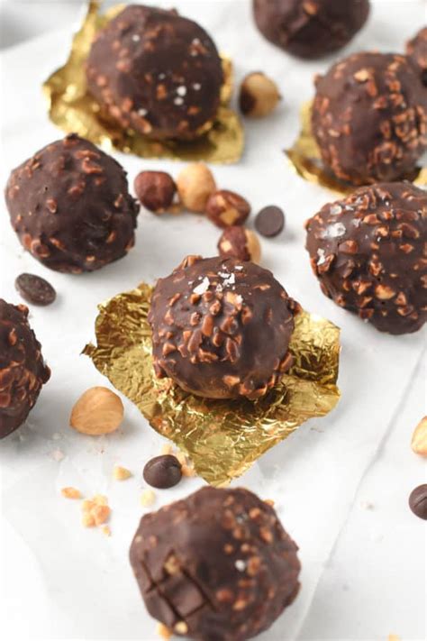 Hazelnut Chocolate Balls Clean 5 Ingredient Snack Tcpk