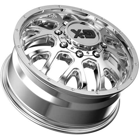 Kmc Xd843 Grenade Dually Chrome Plated Wheels