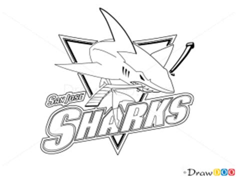 How to Draw San Jose Sharks, Hockey Logos