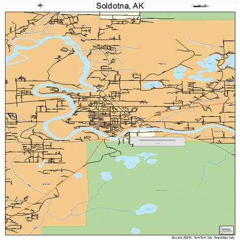 Soldotna Alaska Street Map 0271640