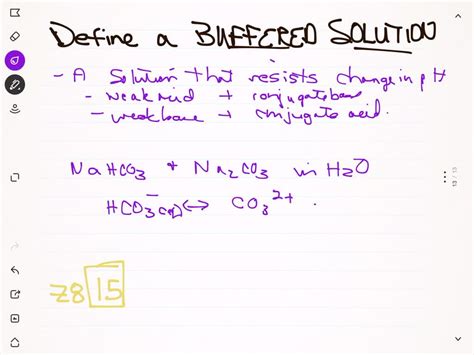 Solved A Briefly Explain What A Buffer Solution Is And Qualitatively