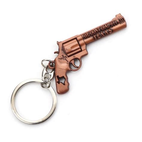 Wholesale Custom Zinc Alloy Pistol Revolver Keychain Texas Tourist Souvenir Fridge Magnet Buy