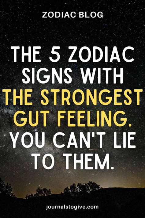 The 5 Zodiac Signs With The Strongest Gut Feeling You Can T Lie To