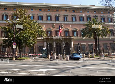 American Embassy Rome Italy Stock Photo Royalty Free Image 6070912